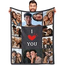 Ships Next Day, Custom Blanket with Photo I Love You Girlfriend Boyfriend Gifts, Personalized Blankets Couples Gifts Christmas Blankets Women Gifts