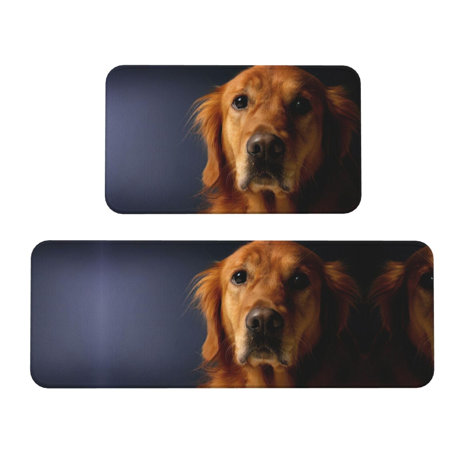 Tapis de chef de ferme Golden Retriever, l'excellence du tapis de cuisine pour sol