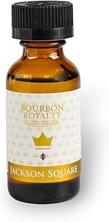 Bourbon Royalty Fragrance Oil, Glass Bottle with Screw Top Cap, 1 Fluid Ounce, with Essential Oils for Your Wax Warmer, Diffusers, or Sachets, Scent Jackson Square
