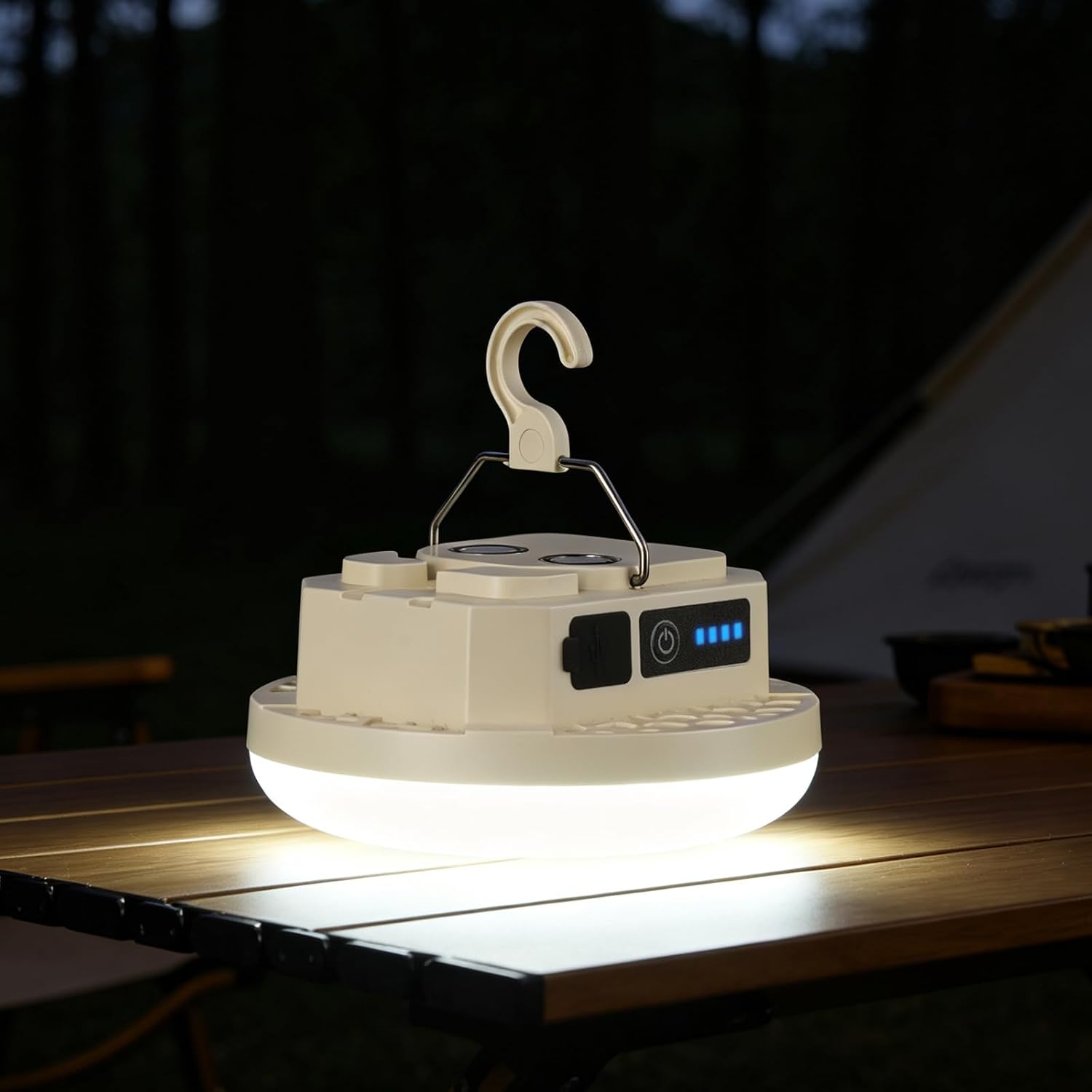 Vcwtty Rechargeable Camping Lantern, 3000LM Magnetic, Cool White