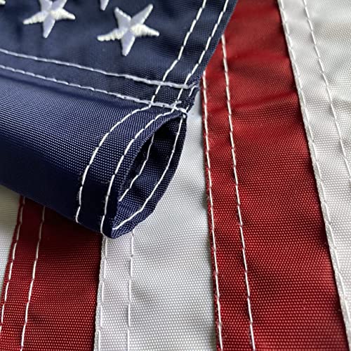 Haftowana flaga amerykańska flaga ogrodowa - 30 x 45 cm zewnętrzna patriotyczna dekoracja Americana do domów i ogrodów - 210D zszyty nylon