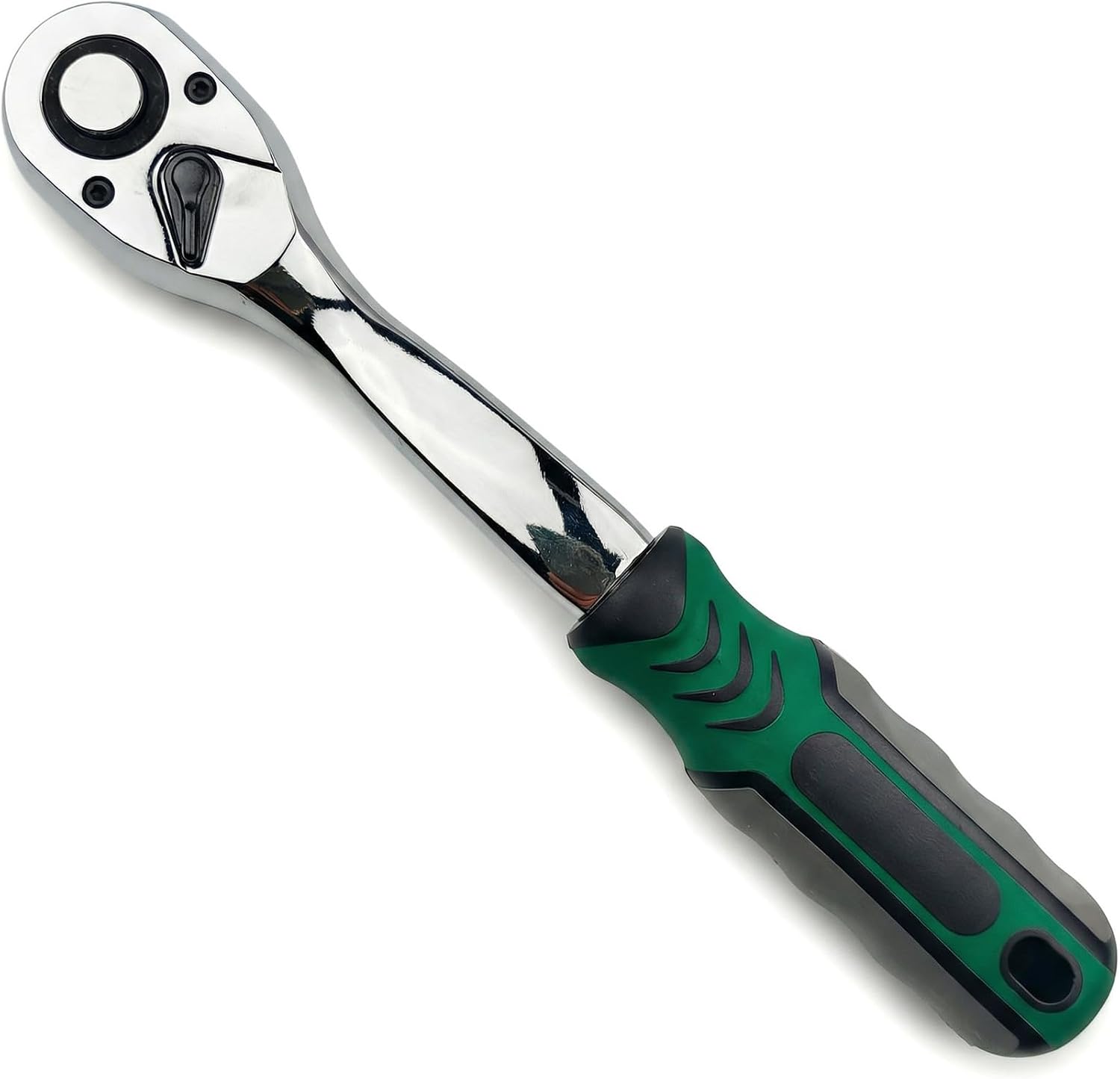 1/2 3/8 1/4 Inch Drive Ratchet Wrench, 72-Tooth Quick-Release Reversible Ratchet Wrench,CR-V Steel Labor Saving Rubber handle Socket Wrench,Auto Motorcycle Repair Tools (1/2)