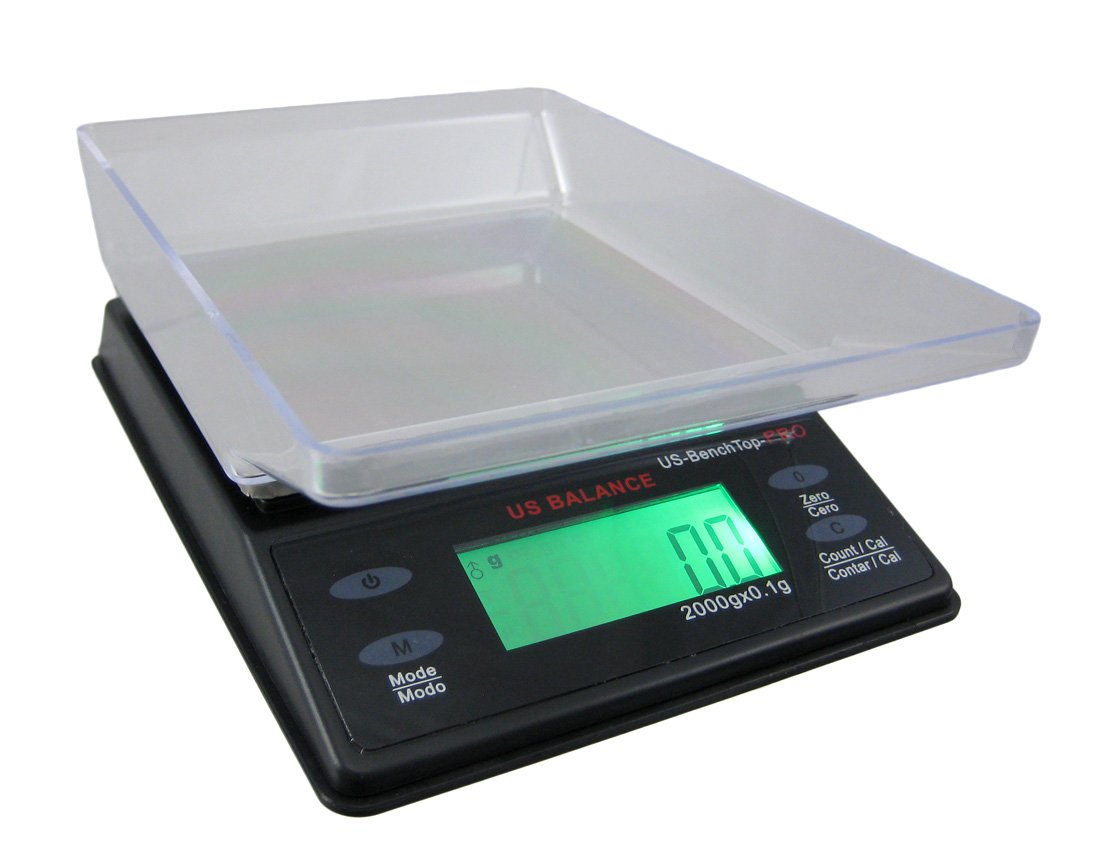 Backlit LCD Display Table Scale, 2000 x 0.1gm, Black-image-20