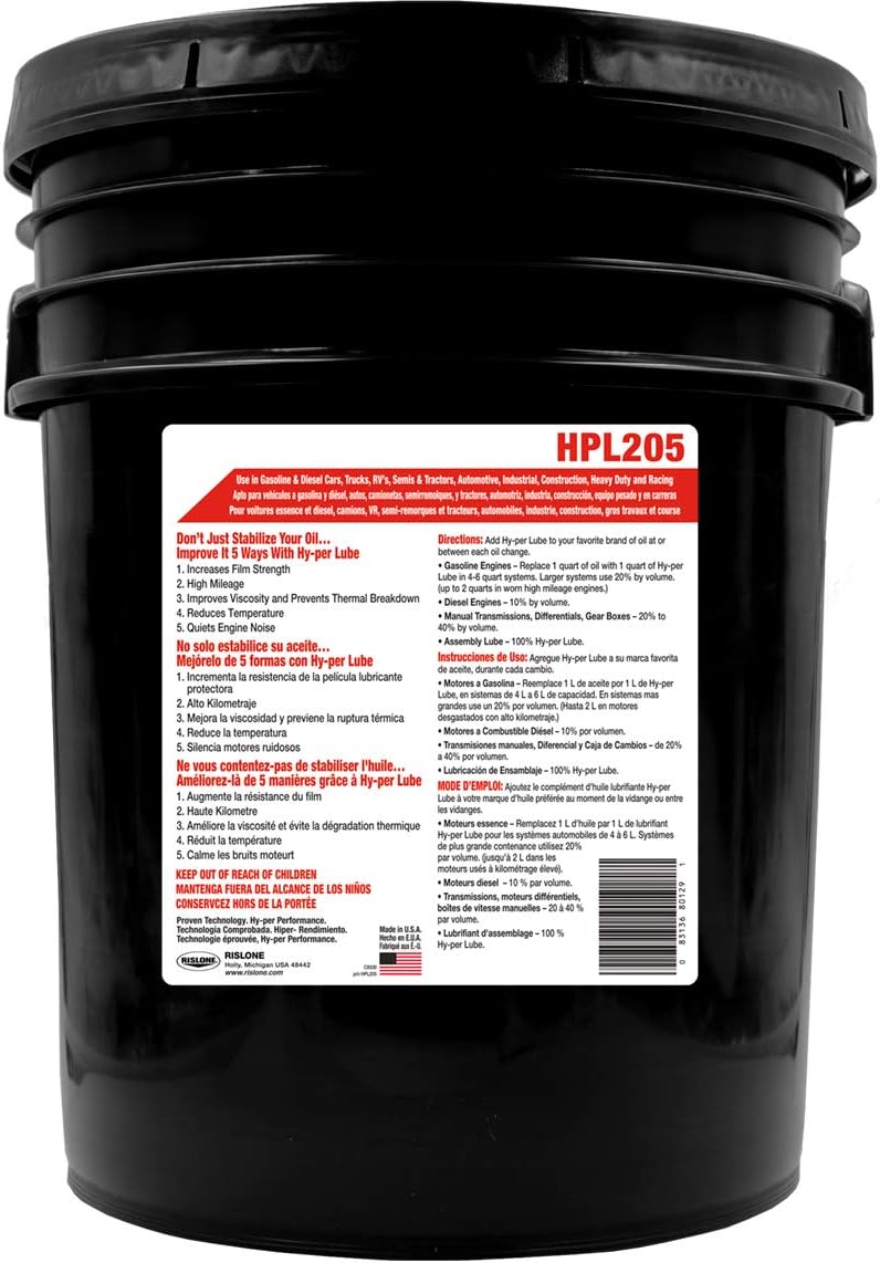 Rislone Hy-Per Lube HPL201 High Performance Oil Supplement - 32 oz,1 Quart : Everything Else