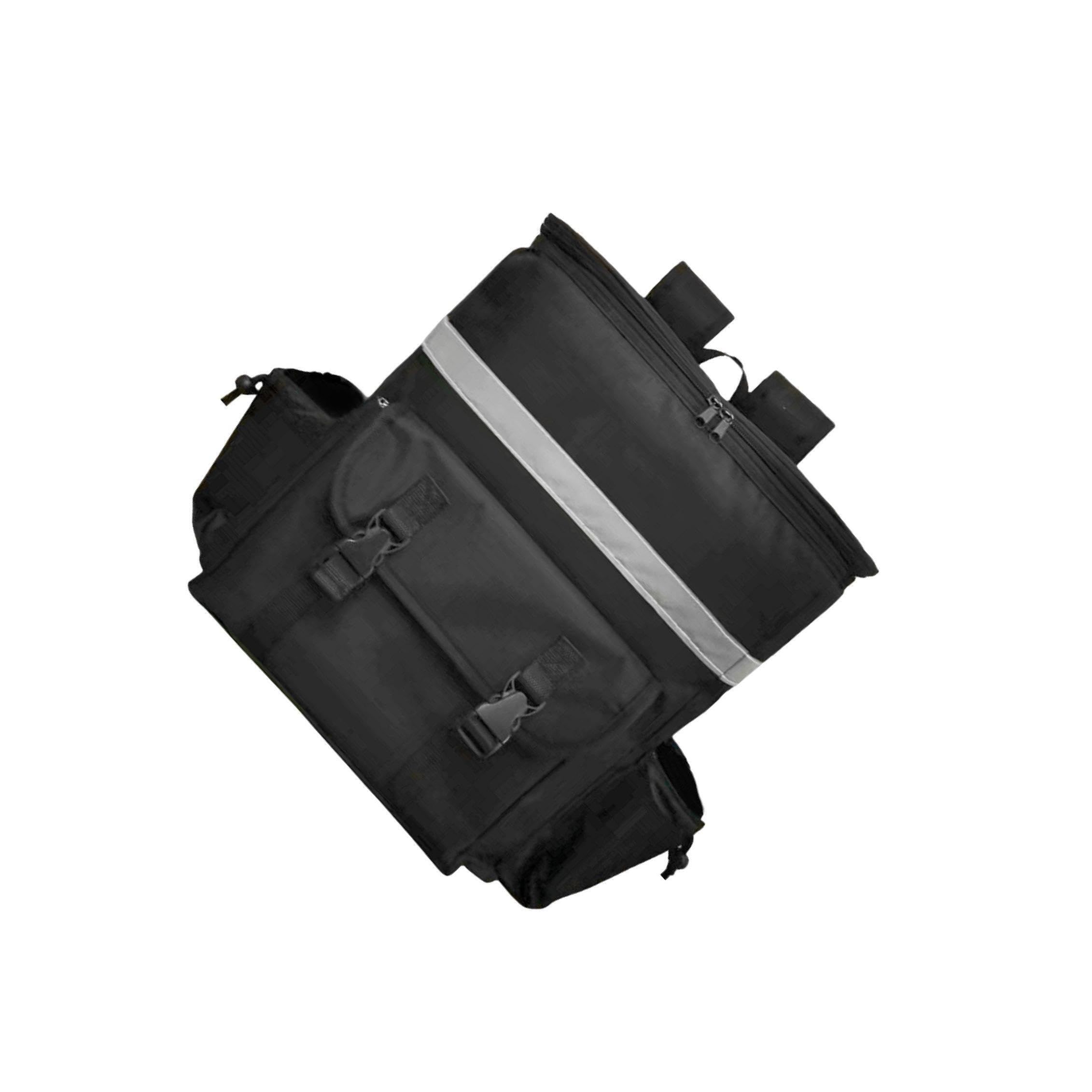Práctica mochila térmica para comida con múltiples bolsillos para | transportar alimentos y bebidas de forma eficiente. Mochila térmica para reparto en la playa, bolsa para camping.