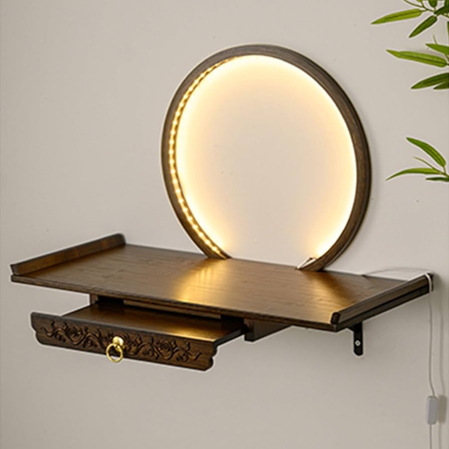 Amazon.com: Wall-Mounted Buddha Statue Stand with LED Light