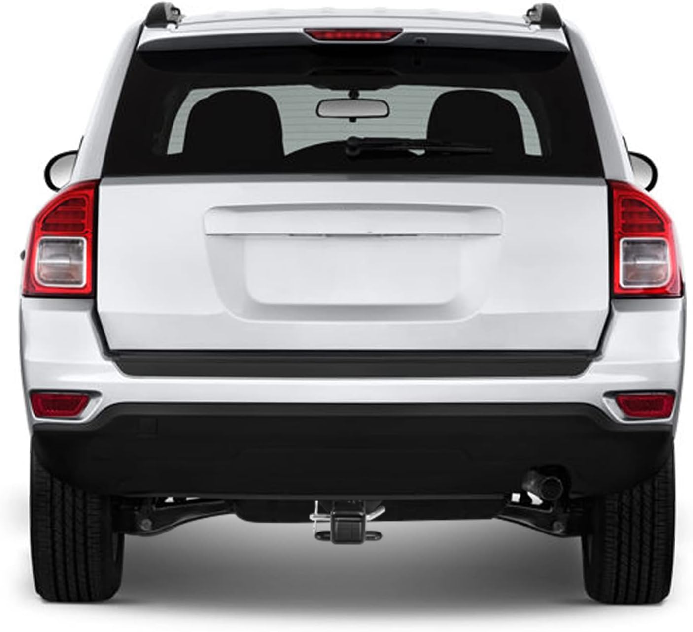 DNA Motoring TH-N-043 Class 3 Heavy Duty Tow Hitch, 2 inch Receiver w/Hitch Lock Pin Compatible with 11-17 Patriot/Compass