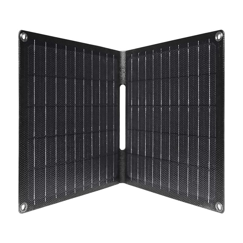 Panel solar plegable 15W con diseño impermeable y salidas USB para dispositivos