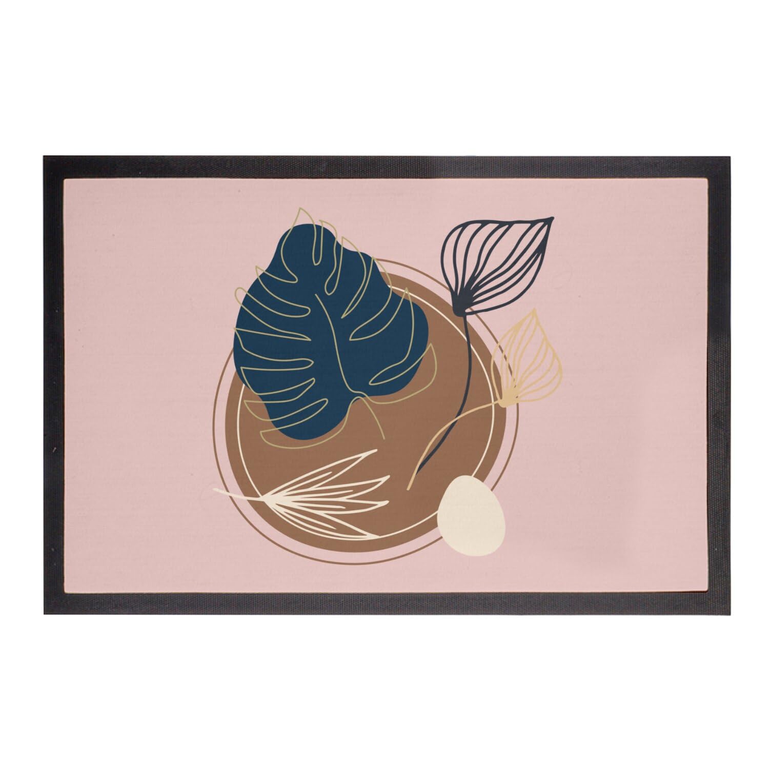 Paillasson Rose Fabulous 60x40cm - Motif Plantes Rustiques Tropicales