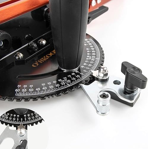 Miniatura 4 de O'SKOOL Sistema de valla de extensión de calibre inglete con ranura estándar y agujeros de parada, valla telescópica y tope abatible