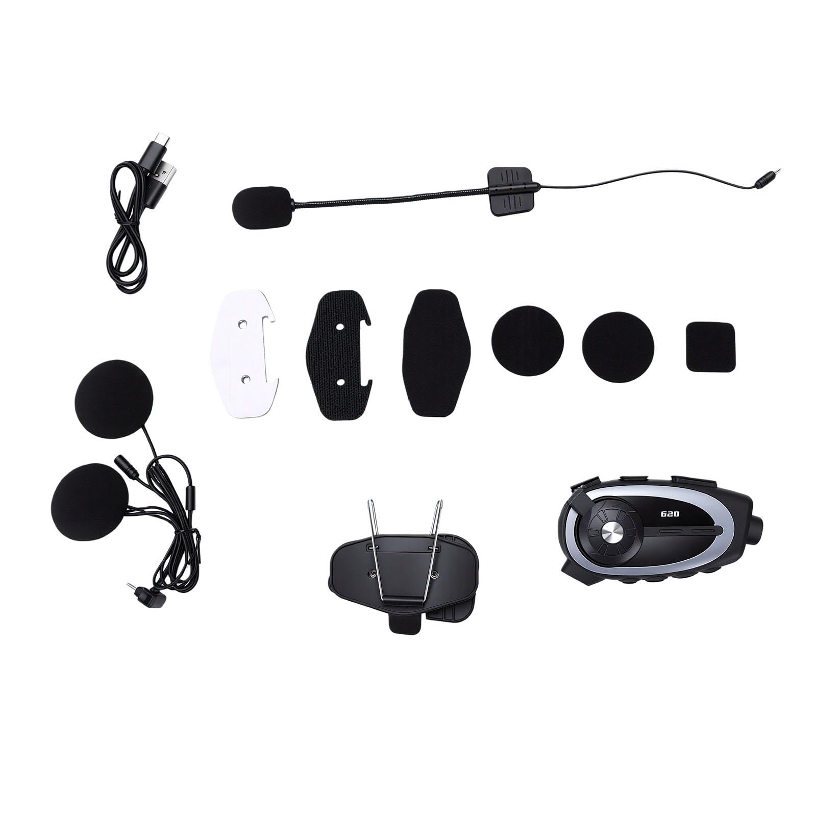 Casco da Motociclista Cuffie Bluetooth Altoparlante Suono HiFi con Fotocamera 1080P per Viaggi a Lunga Distanza e Pendolarismo in città