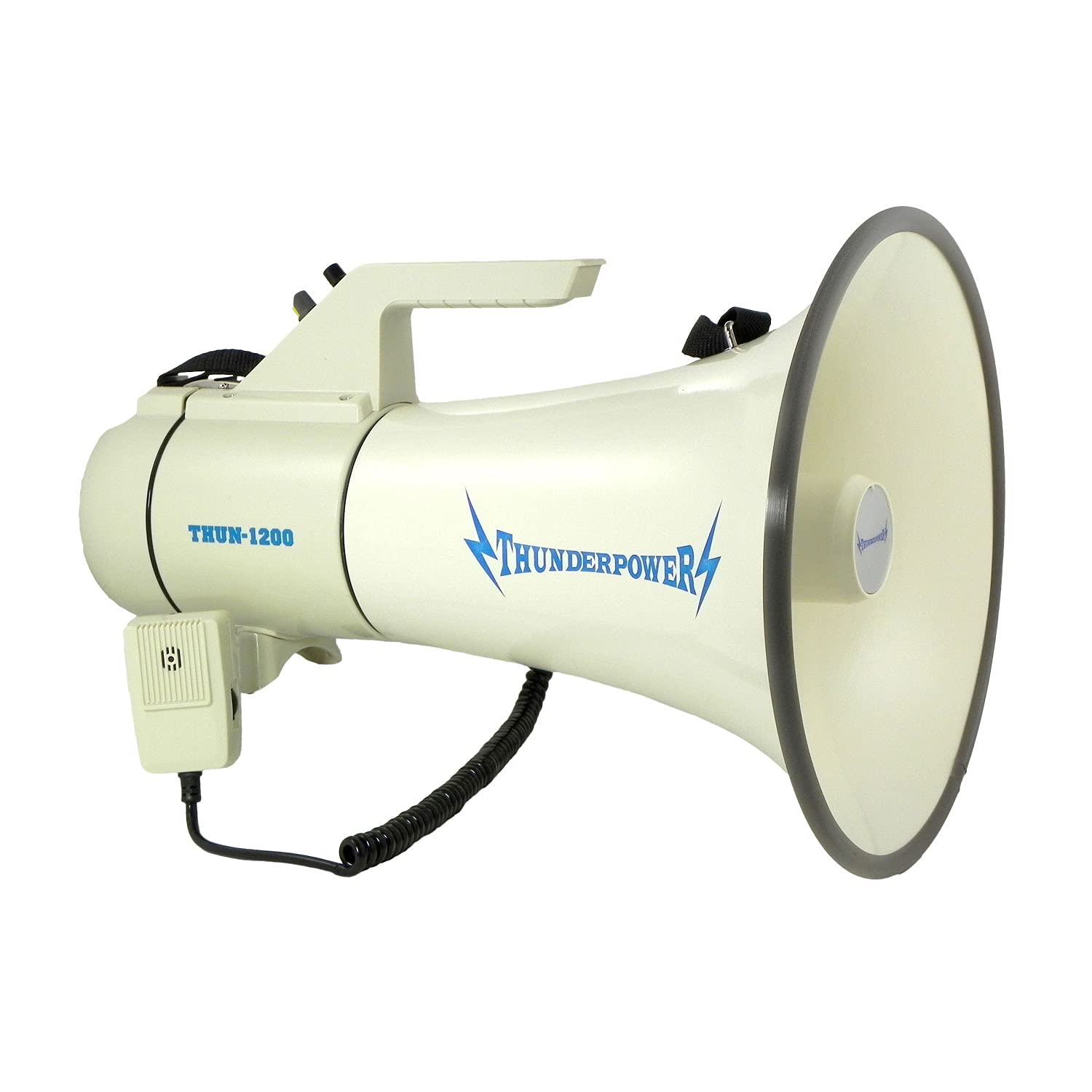 ThunderPower 45W 2000 Professional Yard Sound Range PA Bullhorn Megaphone Speaker w/ 2 Modes
