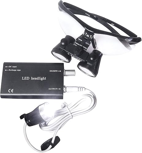 Miniatura 5 de Bestlife 0.138x16.535 in DentaL Medical Binocular Loupes con lámpara de luz principal (negro),