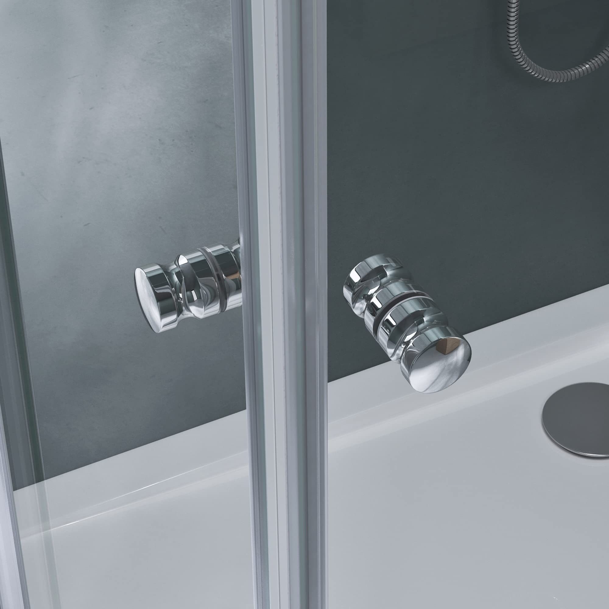 Mai & Mai Cabine de Douche Transparent avec Receveur 90x75x190cm