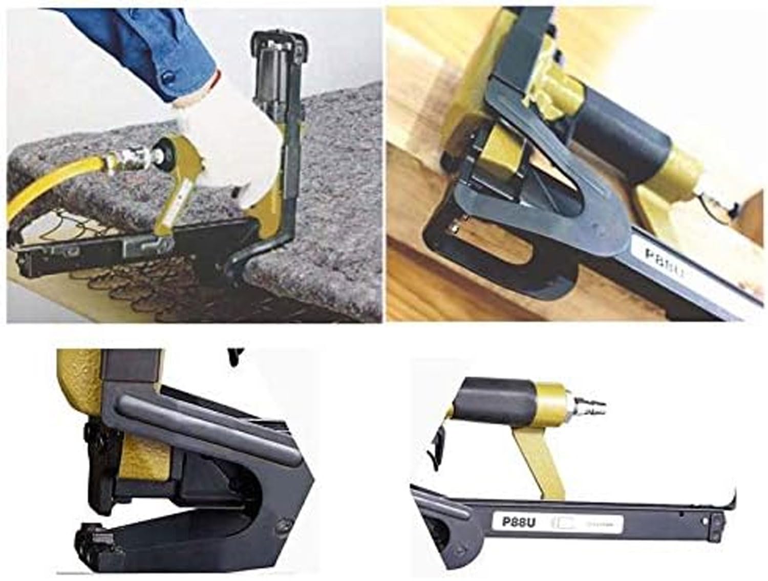 Pneumatyczny pistolet do paznokci, profesjonalny pistolet pneumatyczny do gwoździ 18-22 mm, przenośne narzędzie stałe do tapicerki, sof, materacy i projektów mebli