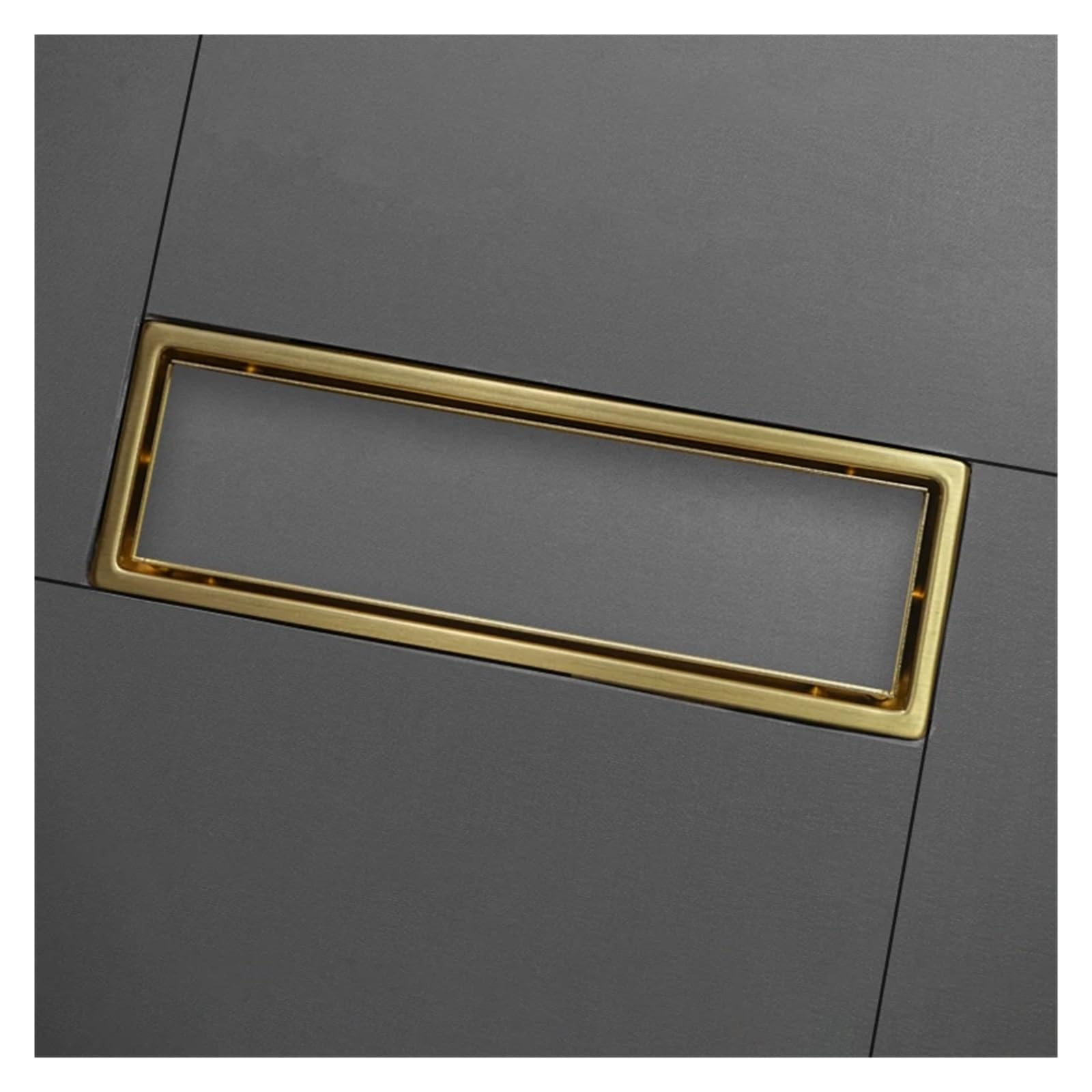 Desagüe Invisible de Acero Inoxidable para Suelo - Tapa de desagüe Rectangular Alargada para baño y Ducha de Cocina - Canal de desagüe de Sellado Profundo BG - Fácil instalación - Diseño Mod