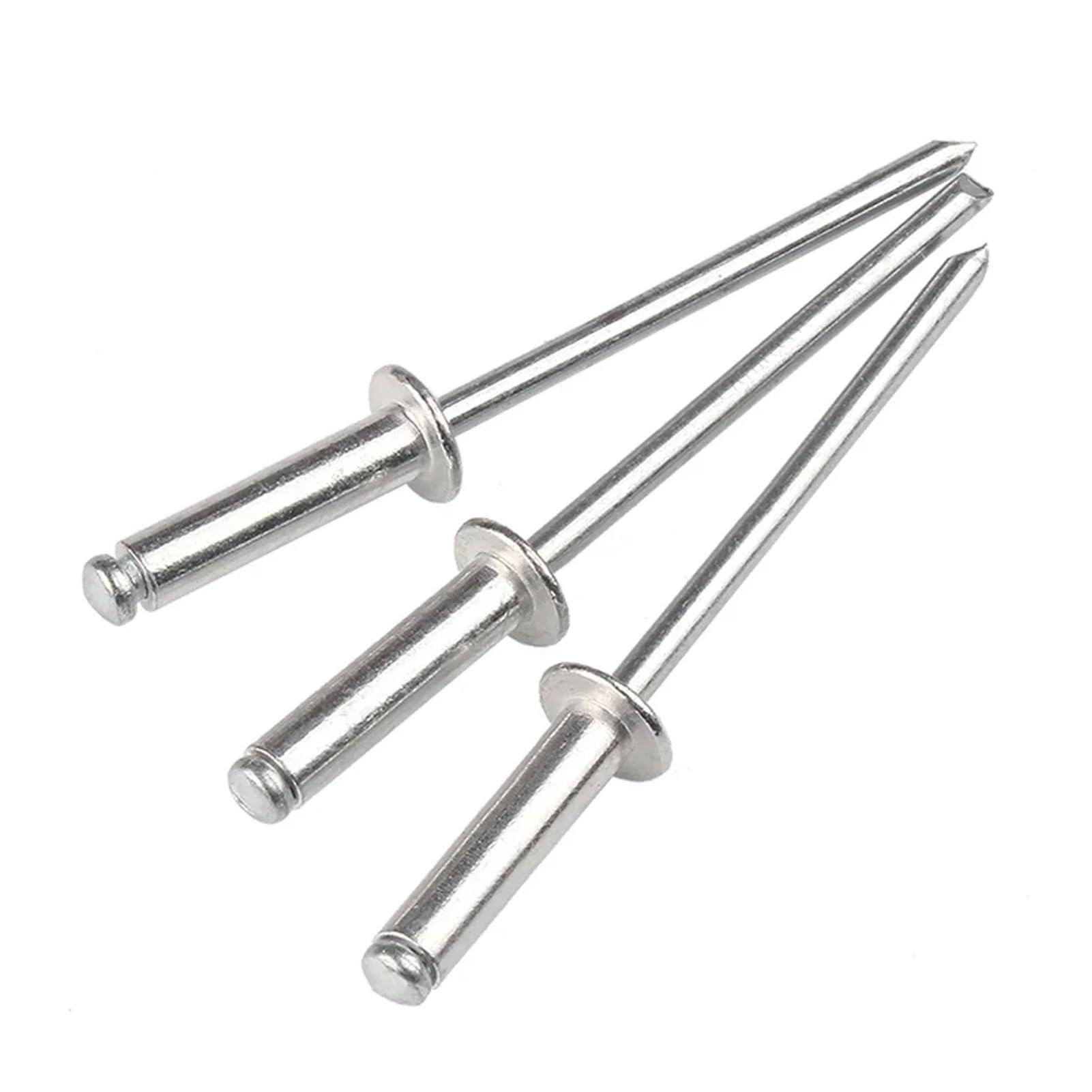 remaches ciegos, Remaches ciegos 30-50 piezas Cabeza de cúpula aluminio con mandril acero M2.4 M3.2 M4 .8 Clavo escape mm(M4 (50pcs),8mm)