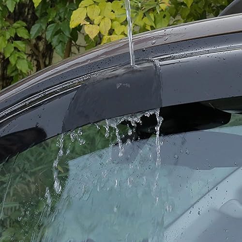 Miniatura 4 de Para Toyota Land Cruiser Prado J150 J120 J90 J70 Negro Tintado Coche Ventana Lateral Visera Guardia Ventilación Toldos Refugios Puerta