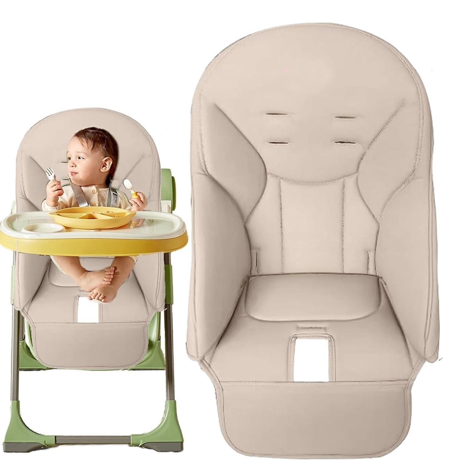 Baby Hochstuhl Sitzbezug, Baby Hochstuhl Bezug, Baby Esszimmerstuhl Sitzkissen PU-Leder Hochstuhl Sitzauflage Universeller Ersatzbezug Für Peg Perego,Siesta Zero3,Baoneo,Kosmic Jané