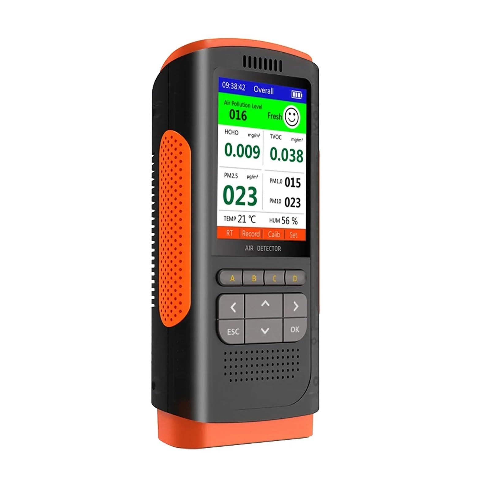 Rilevatore di formaldeide Monitor della qualità aria PM 2.5 Display portatile Inquinanti atmosferici Decorazione della famiglia Con ampia gamma di test