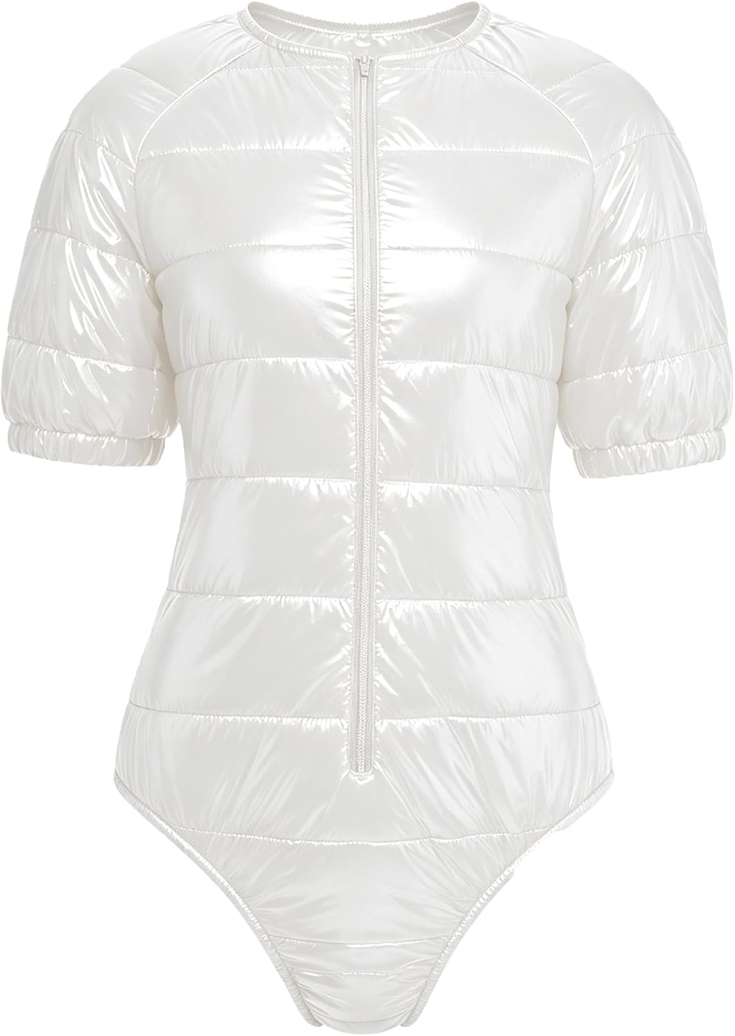 Women Waterproof Puffer Quilted Bodysuit Sleepwear