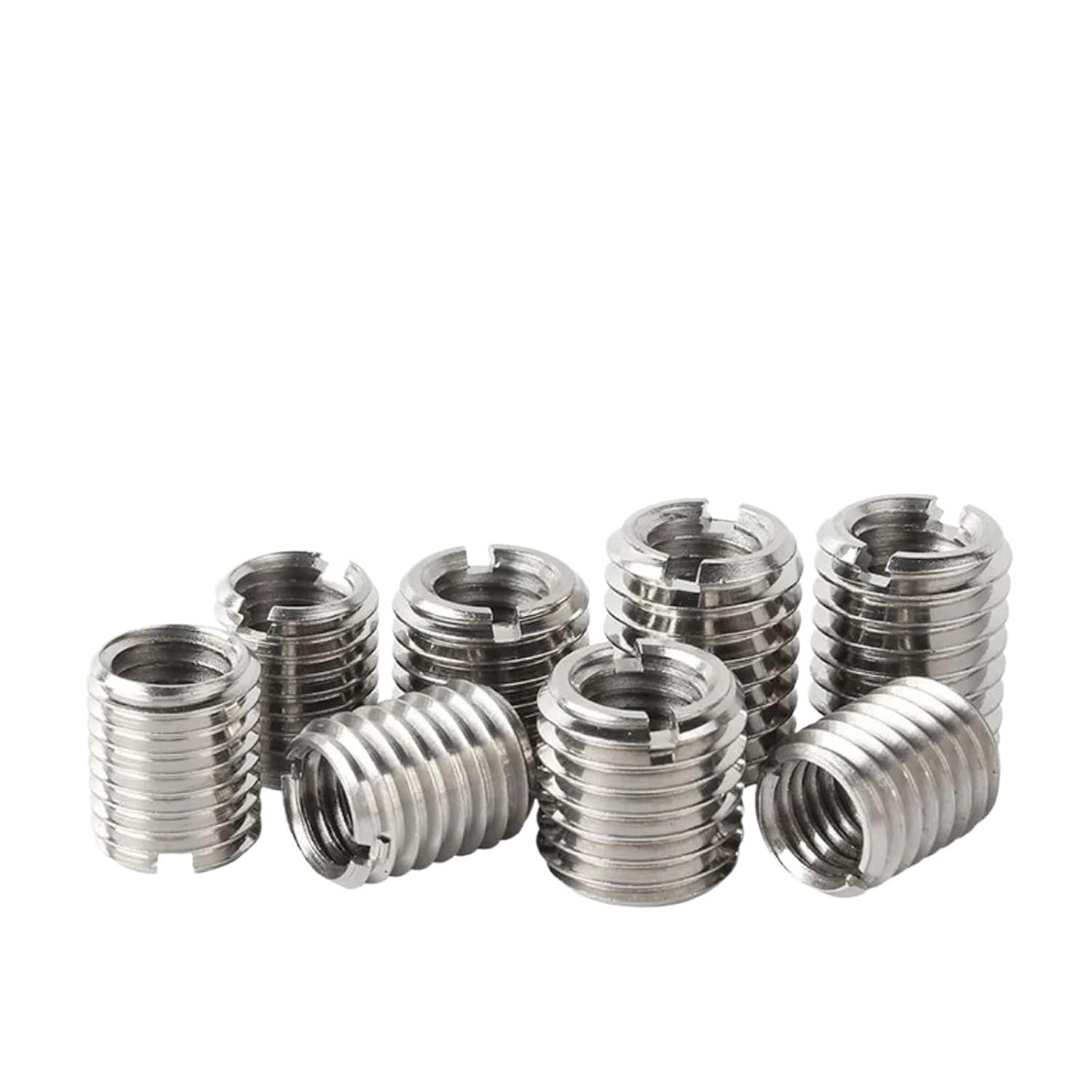 Thread Adapters 50pcs Stainless Steel Slotted Inside Outside Thread Adapter Screw M6 for M8 8mm Male to M6 6mm Female(M6-M8X12X50pcs)
