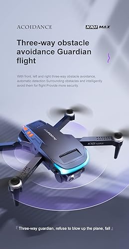 Miniatura 9 de Avión dron plegable ultraligero, cardán de 3 ejes con cámara 4K, selfie, transmisión de video HD, tiempo de vuelo de 18 minutos, posicionamiento de