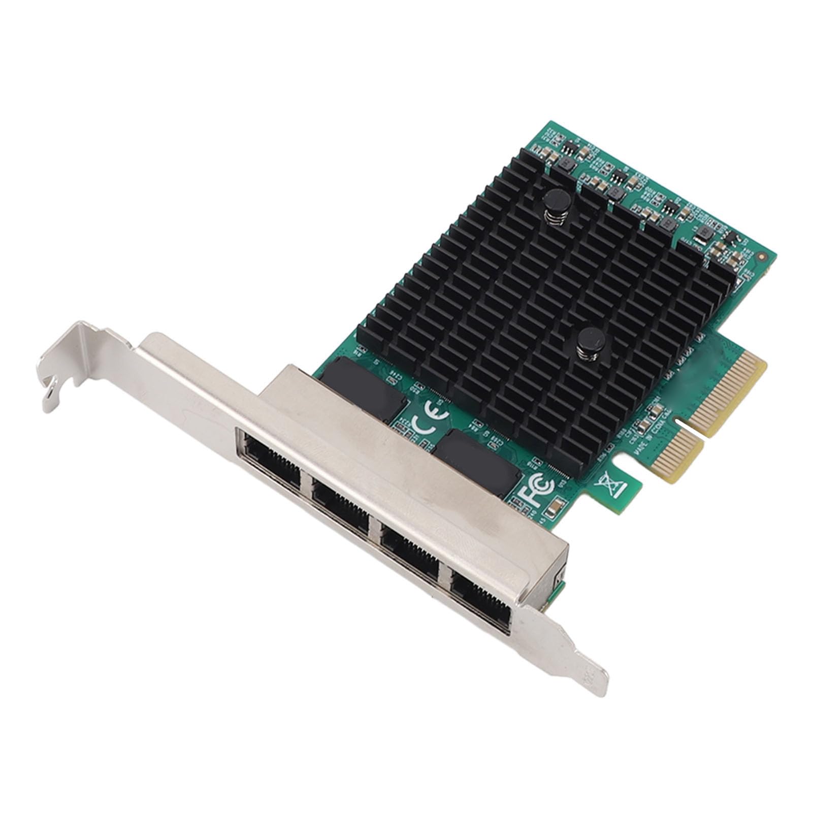 Scheda Ethernet PCIe, Scheda di Rete PCIe Scheda di Rete Gigabit PCIe Professional 8125B Cavo in Rame 4 Porte 2.5G Adattatore Ethernet PCI Express per PC Desktop