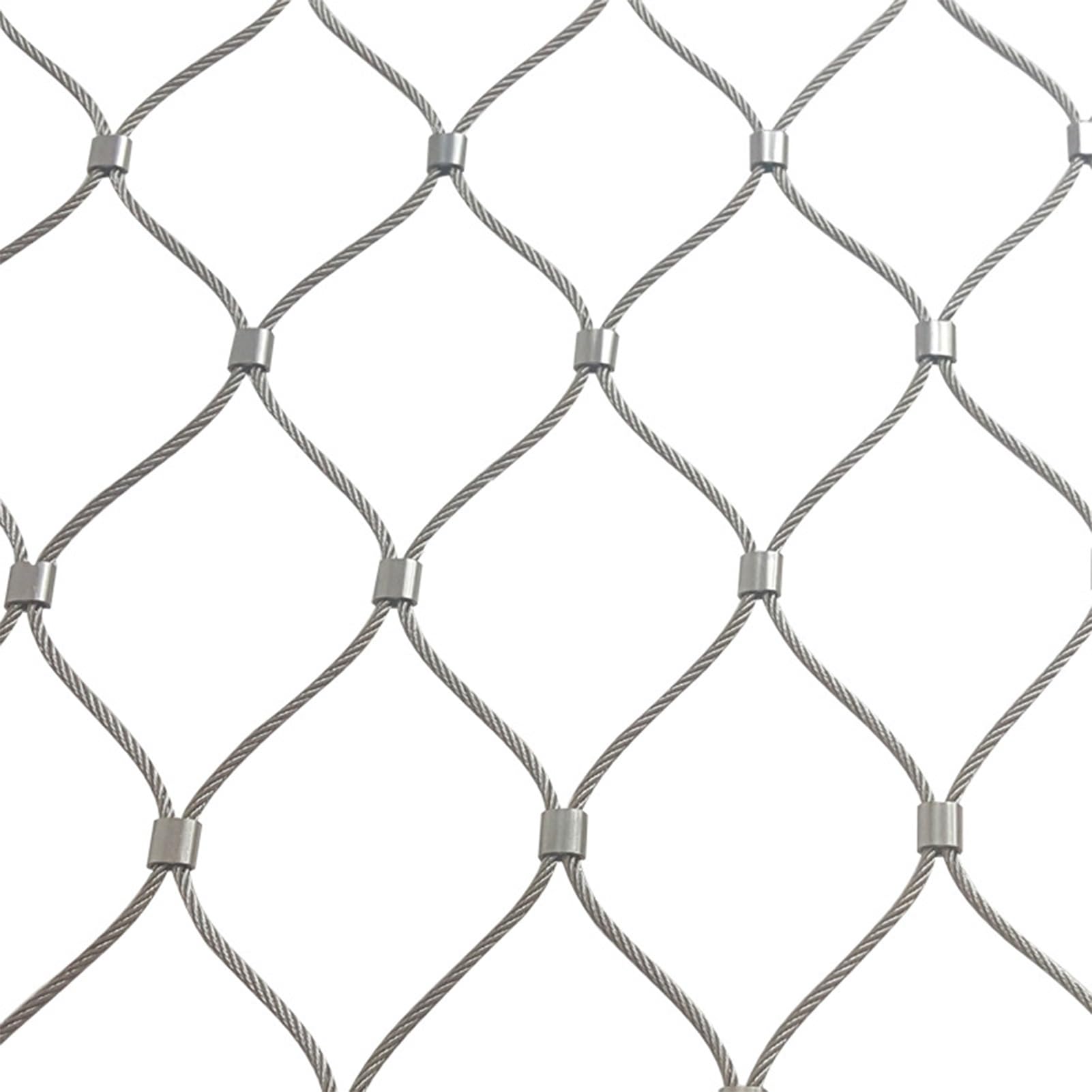 Red De Seguridad para Mascotas, Malla De 5 Cm, Red De Acero Inoxidable 304, Malla Protectora para Escaleras De 2 Mm De Diámetro De Espesor (5 Cm, 1,5 X 10 M)