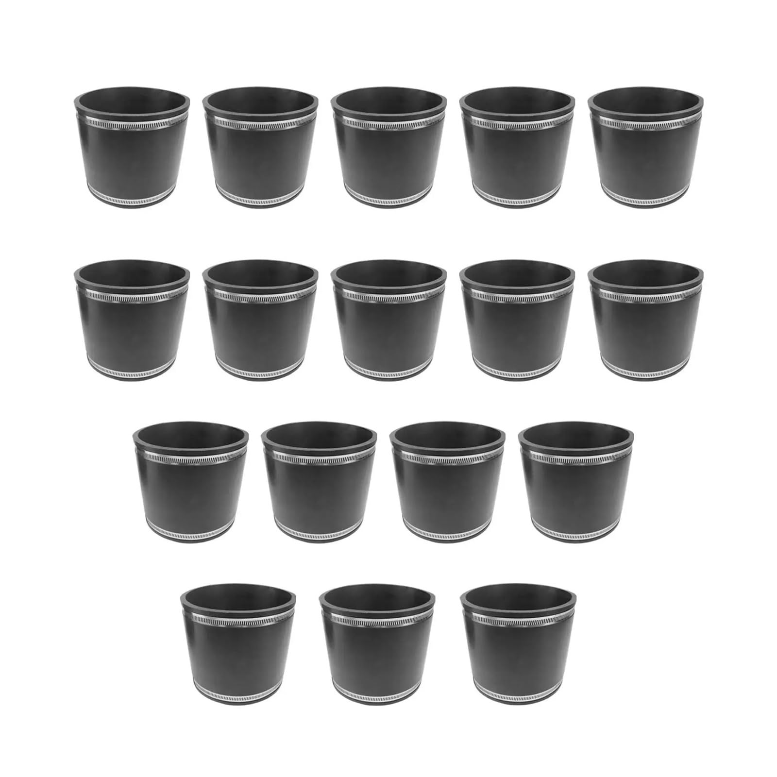 Acoplador de manguito flexible a prueba fugas con abrazadera acero inoxidable multiusos for accesorios tuberías ventilación(140mmx150mmx70mm)