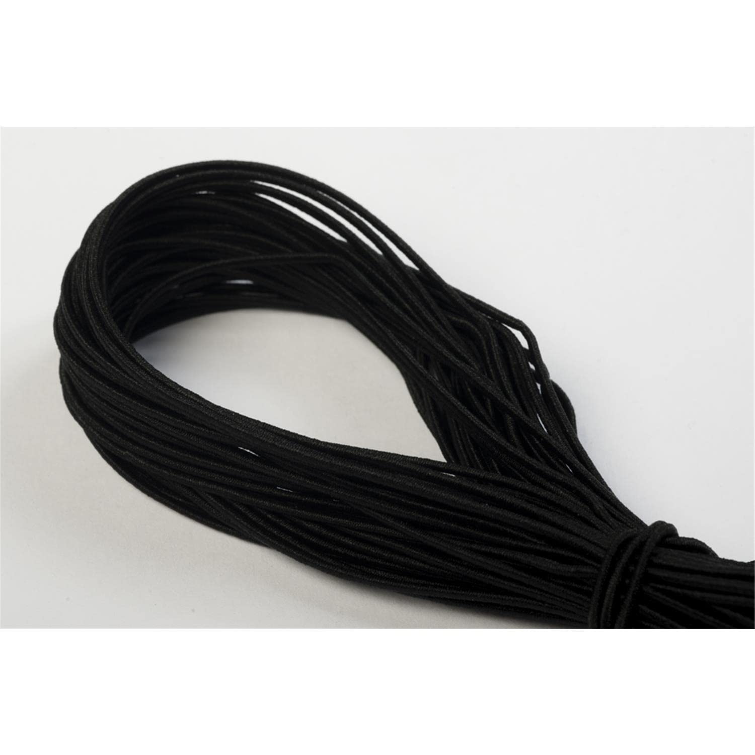 Elastische Kordeln/Hutgummi 2,5 mm dick in 19 Farben 19 / schwarz 100 m