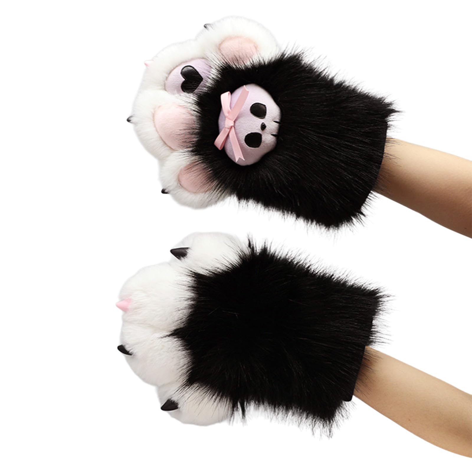 Fursuit Paws - Guanti per Halloween, accessori per feste di Halloween, per adulti