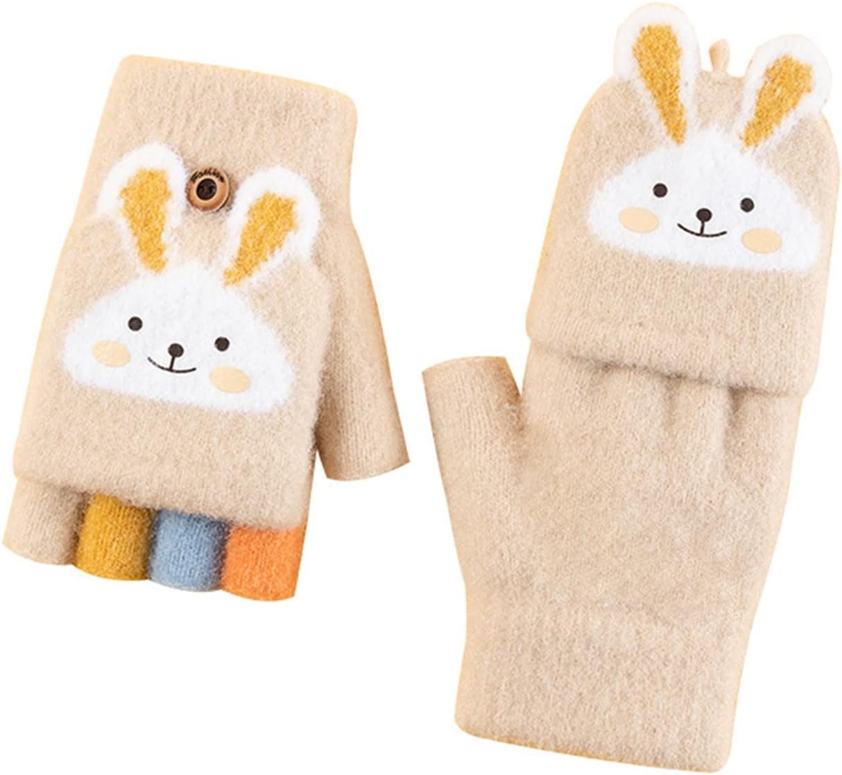 Fingerless Children's Winter Gloves (6-10 Years) Comfortable & Durable Multicolour (AGE 1-3 years) pack of 2 4