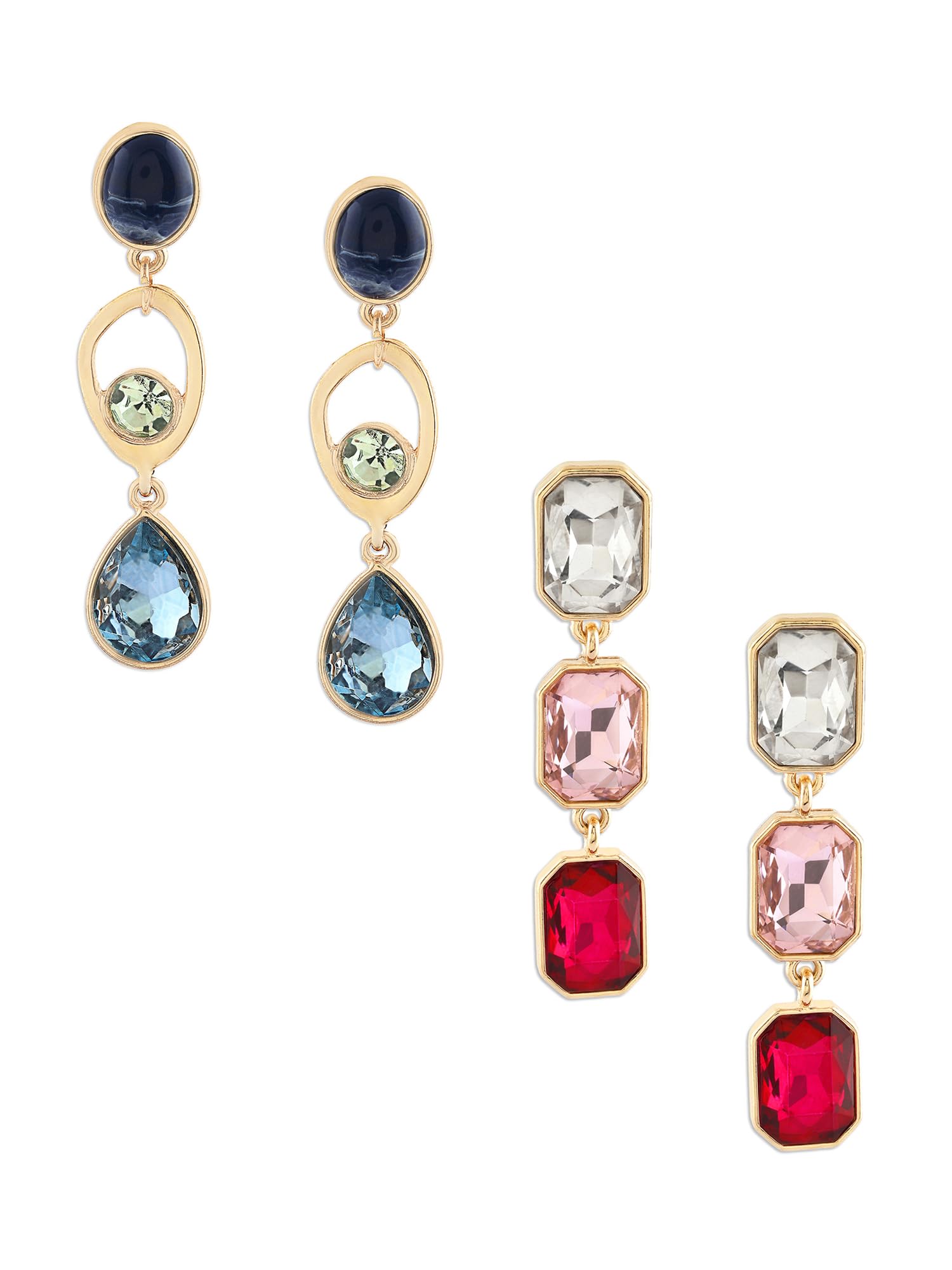 See full amazon price history chart for Zaveri Pearls Set of 2 Multicolor Dazzling Stones Embellished Contemporary Bling Drop Earrings For Women-ZPFK17959 Zaveri Pearls Set of 2 Multicolor Dazzling Stones Embellished Contemporary Bling Drop Earrings For Women-ZPFK17959 (B0D115CSX8) Amazon Price History, Amazon Price Tracker