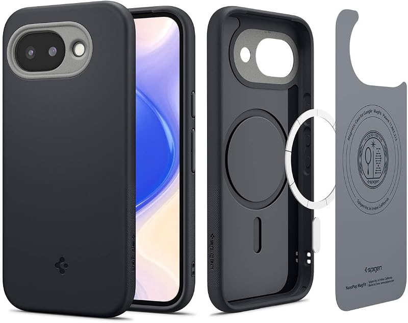 Funda Spigen para Pixel 10a, Nano Pop MagFit [diseñada para Pixelsnap, compatible con accesorios MagSafe] - Sésamo negro