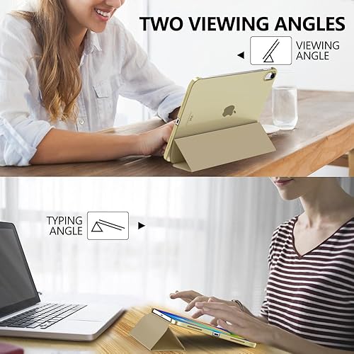 Miniatura 5 de MoKo Funda para iPad de 10 generación 2022, delgada y rígida de policarbonato translúcido, carcasa trasera para iPad de 10.9 pulgadas 2022,