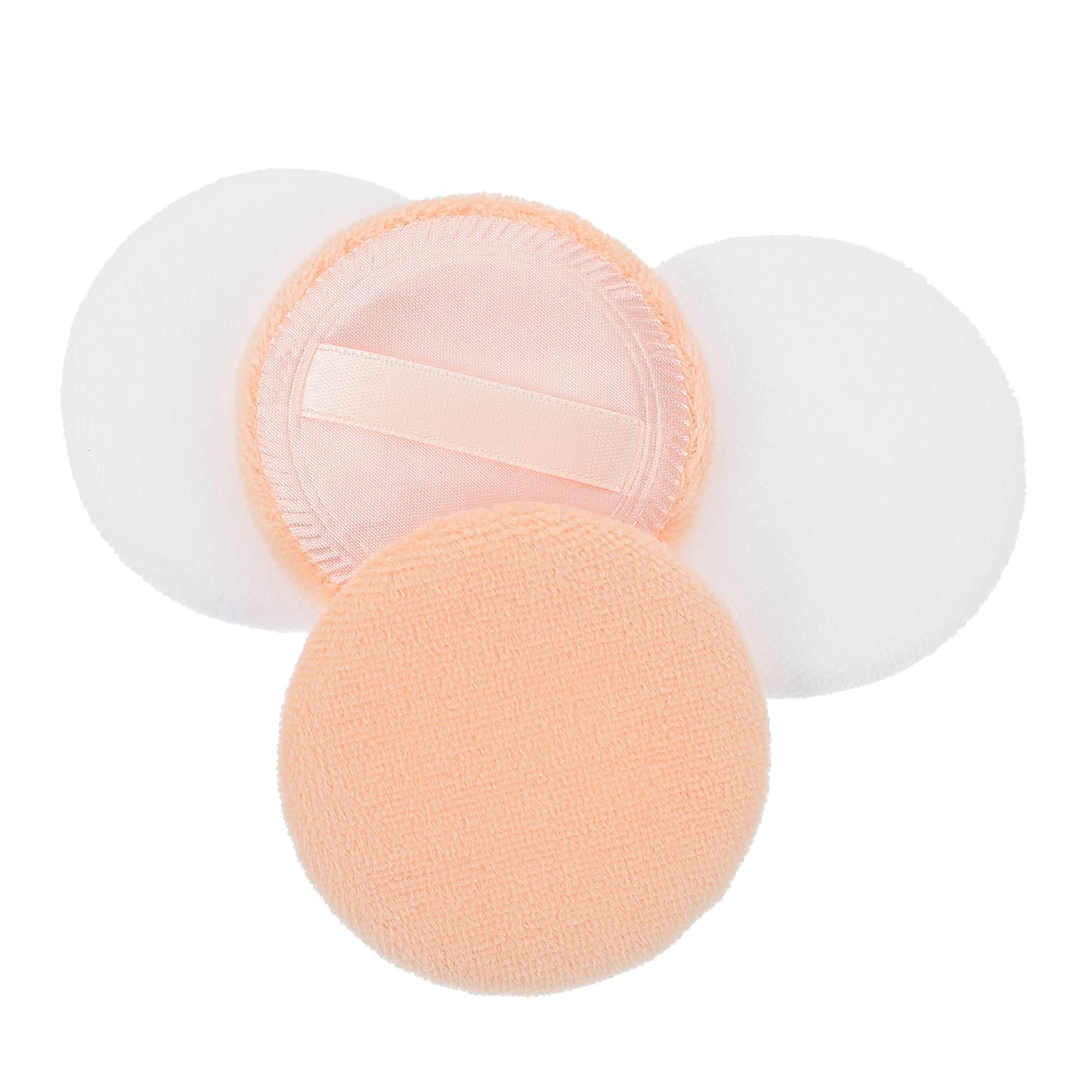 OSOLADY 20Pcs Powder Puff Soft Velour Makeup Applicator for Loose Face Powder Washable Comfortable Use for Professional and Daily Makeup Applications