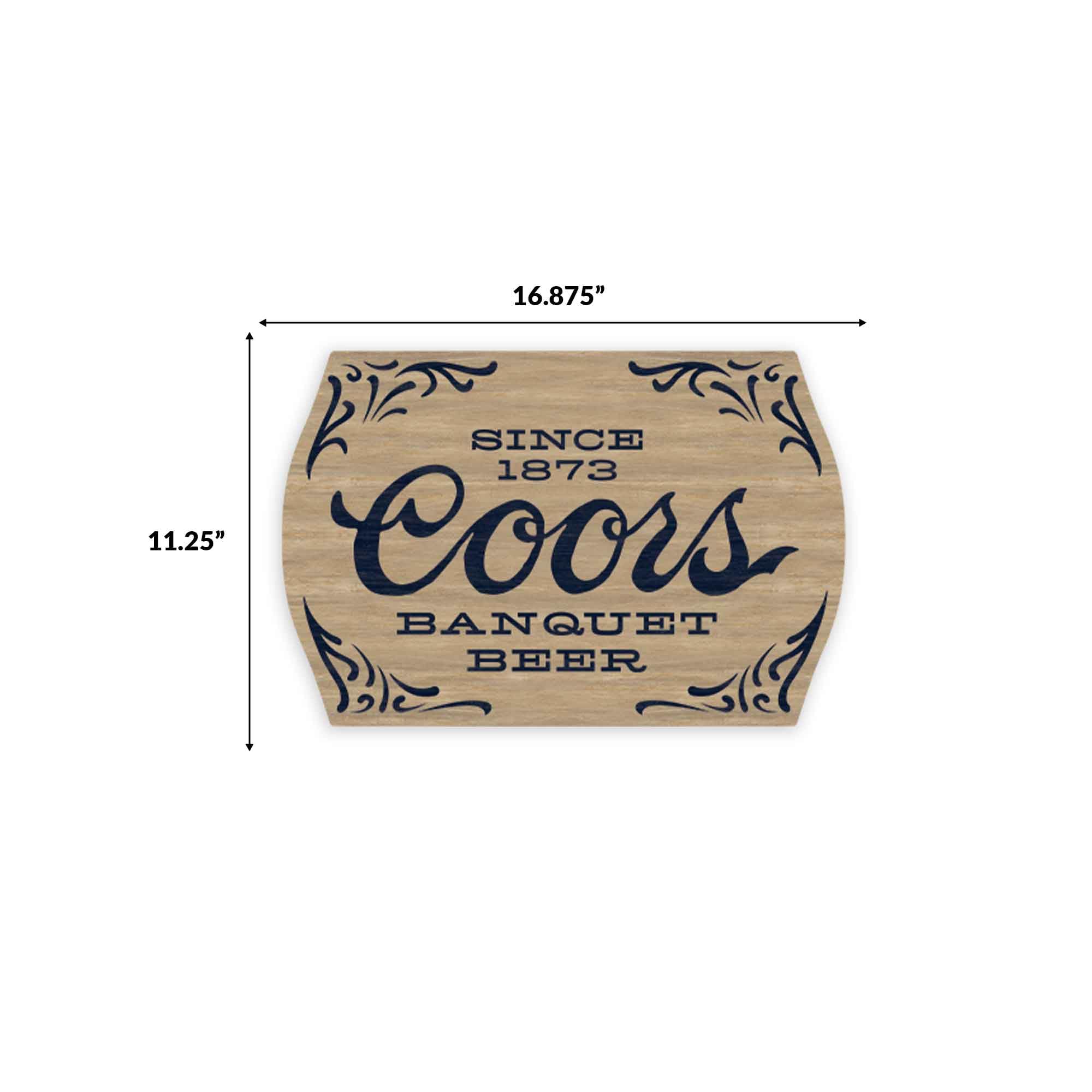 Amazon.com: Molson Coors Banquet Beer Since 1873 Filigree Wood