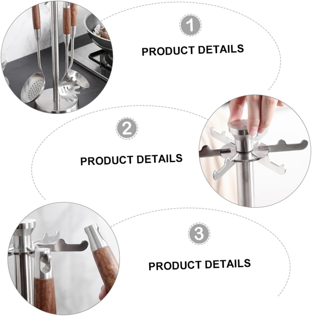 Unomor 1Pc Shovel Holder Multifunctional Utensil Storage Rack for Kitchen Organization Cutlery Rack for Spatulas and Spoons Space Saving Design for Home Use