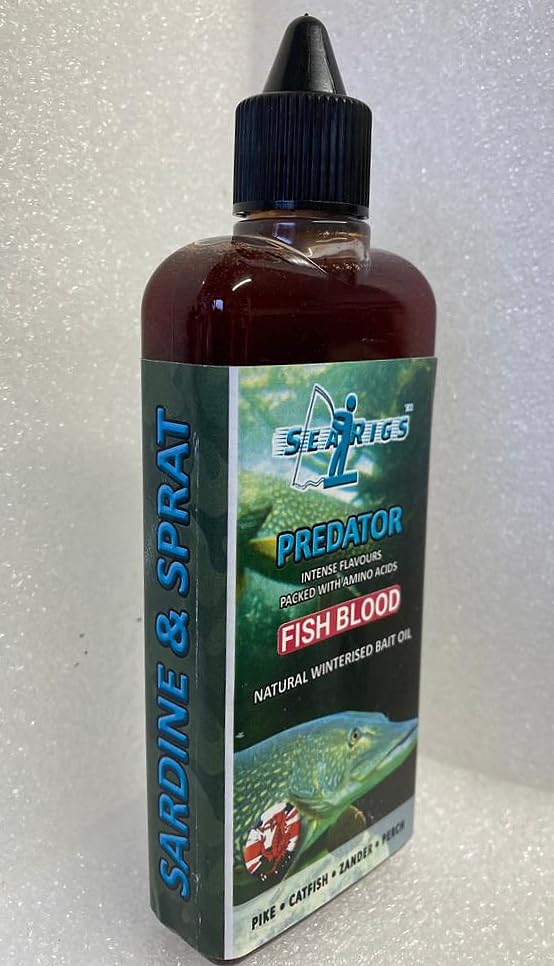 searigs PREDATOR - SARDINE & SPRAT BLOOD INFUSED - WINTERIZED BAIT ATTRACTOR FOR DEADBAITING - PIKE - CATFISH