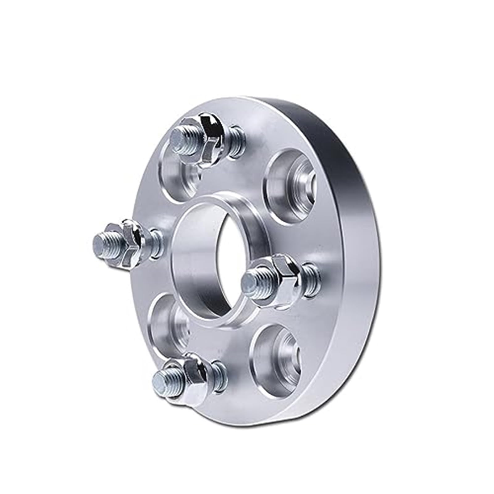 Uszczelka koła samochodowego 2 sztuki 4 otwory, do, Coupe, do A2 Adapter dystansów kół PCD 4x100 CB 57,1 mm, kute aluminiowe dystanse kół Dystanse kół samochodowych(Silver)
