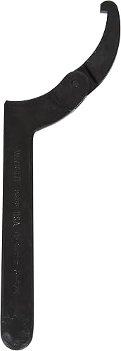 9633 Adjustable Hook Spanner Wrench with Black Industrial Finish, 4-1/2" to 6-1/4"