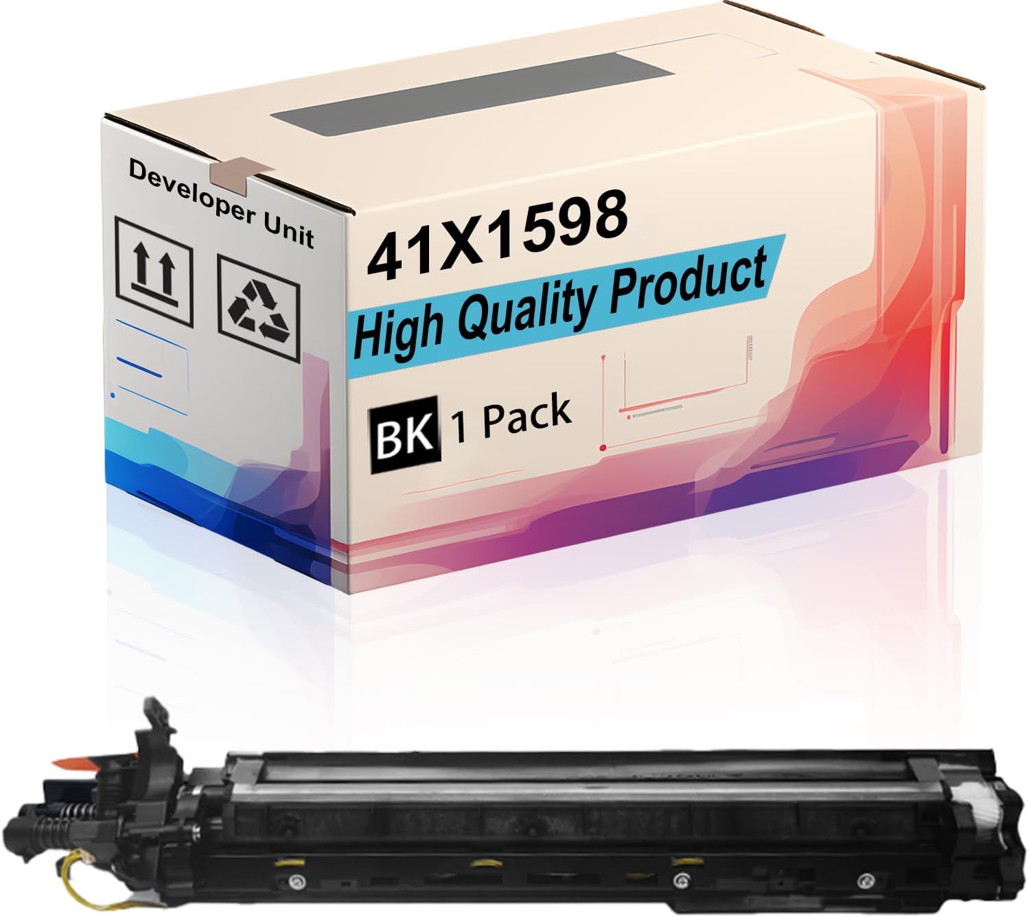 41X1598 Developer Unit Compatible for Lexmark CS921de CS923de CX920de CX921de CX922de CX923dte Printers, High Yield 30000 Pages, Print More Pages (1 Pack Magenta)