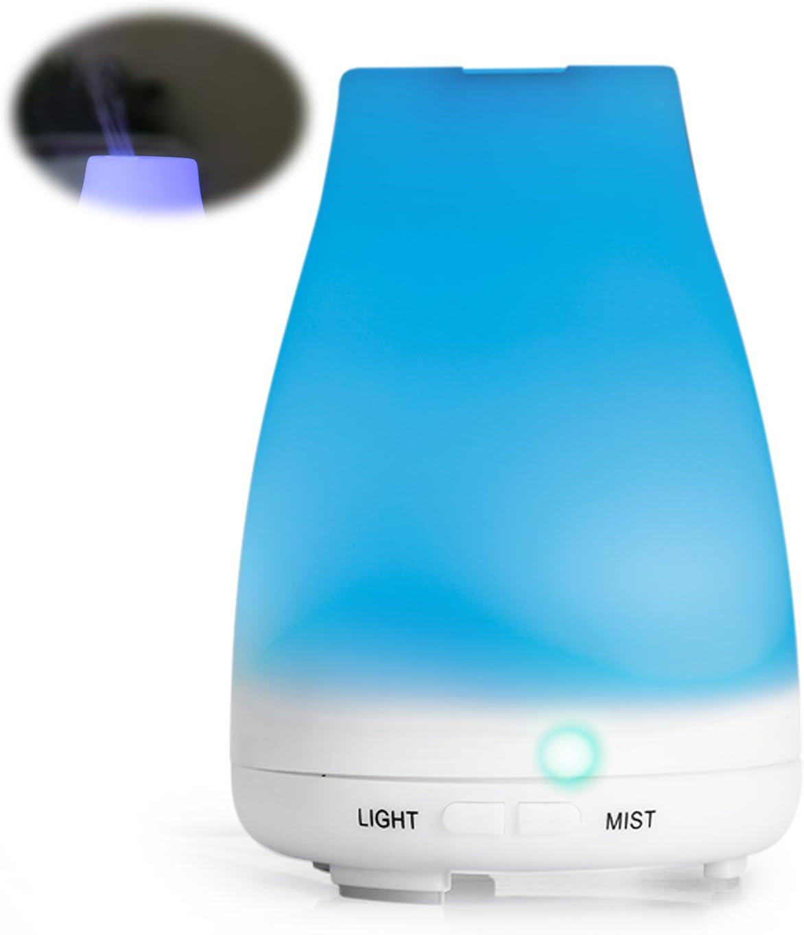 120ml Essential Oil Diffusers for Aromatherapy Humidifiers Ultrasonic Aroma Aromatherapy Diffusers with 7 Changeable Colored LED Lights for Home, Yoga, Office, Spa, Baby Room (120 ml)