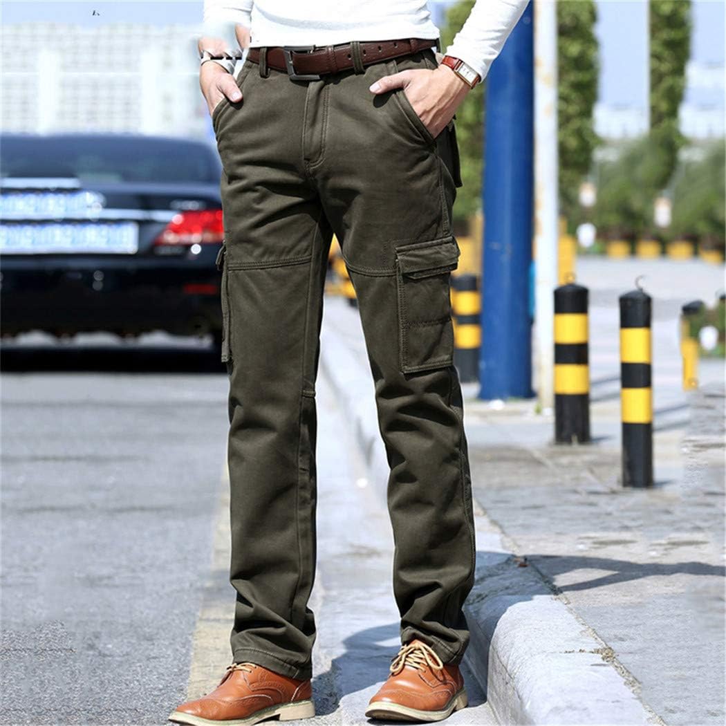 Winter Cargo Pants Men Military Tactical Pants Straight Thick Fleece Cotton Army Trousers Male Casaul Clothing