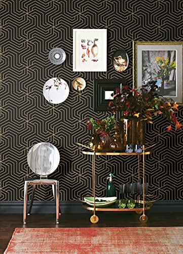 Black Ramsey Peel & Stick Wallpaper #TOP2
