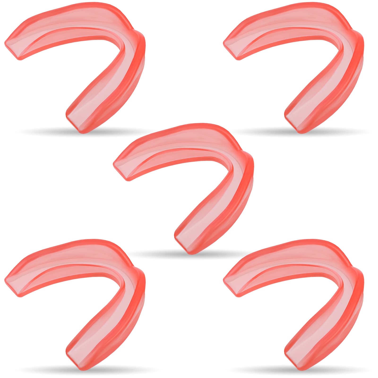 Frienda 5 Pcs Youth Kids Mouth Guard for Sports, Mouthguard for Football Bulk, Adults Boy Girl Sports Athletic Mouthguard for Boxing Basketball Hockey
