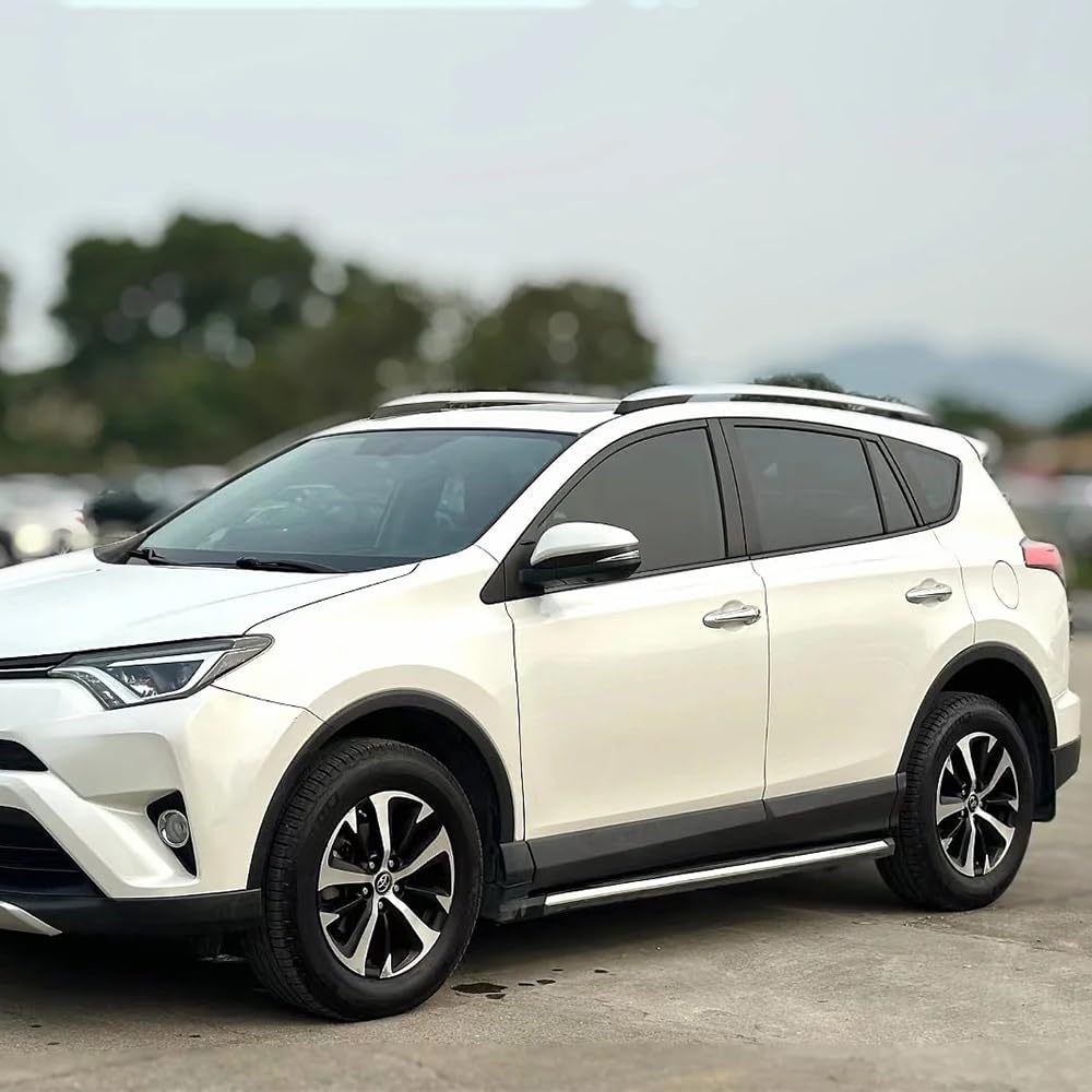 Window Trim Chrome Delete Blackout Overlay Kit Pre-Cut Vinyl Compatible for Toyota RAV4 2016-2019