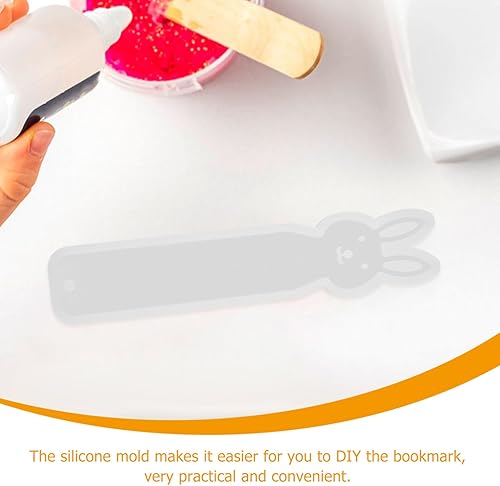 Miniatura 9 de Moldes de resina para marcapáginas de bricolaje, 8 unidades, marcadores rectangulares, moldes de silicona, moldes de fundición de resina epoxi para