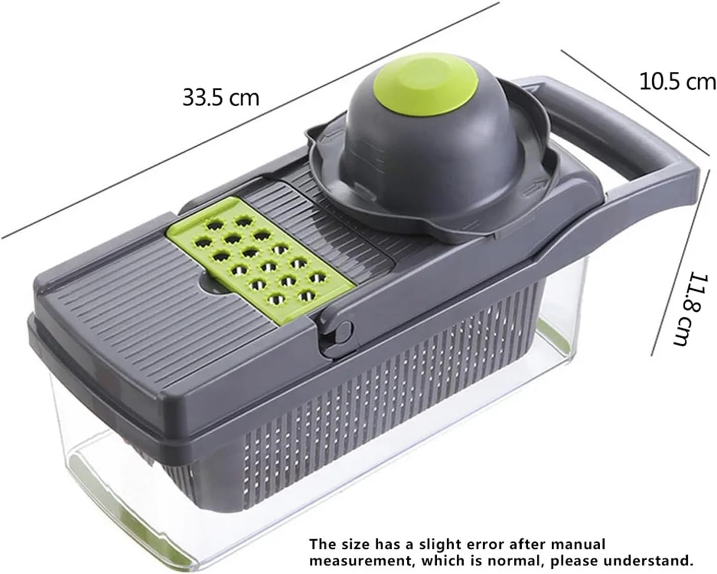 14-in-1 Multifunctional Vegetable Chopper - Kitchen Food Slicer Dicer With Handle For Onion, Tomato, Potato, Fruit, Efficient Veggie Cutter Grater(QCQ- 16 in 1)